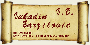 Vukadin Barzilović vizit kartica